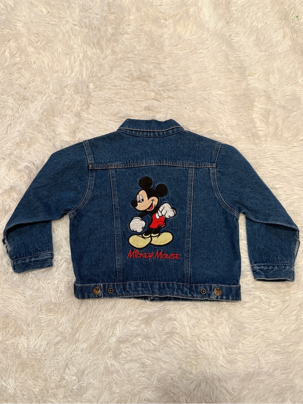 Vintage Mickey Mouse Kids' Denim Jacket - 2T